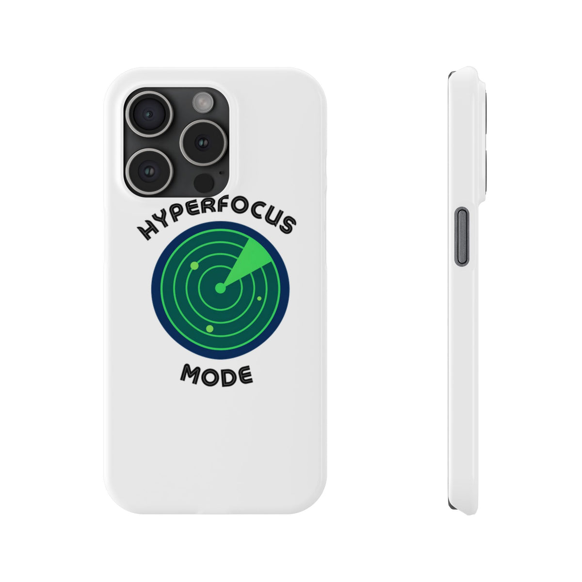 Slim Phone Case — "Hyperfocus Mode" Radar Design