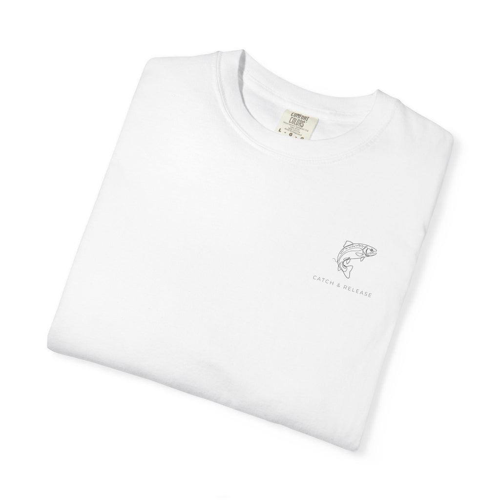 Catch and Release - Fishing Design - Chest Graphic Tee