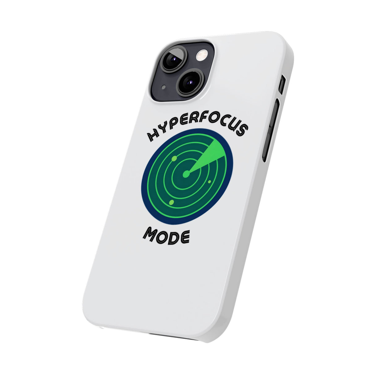 Slim Phone Case — "Hyperfocus Mode" Radar Design