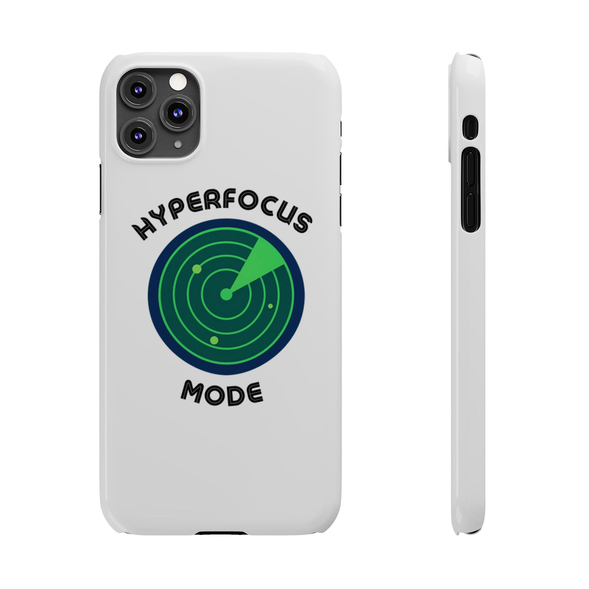 Slim Phone Case — "Hyperfocus Mode" Radar Design