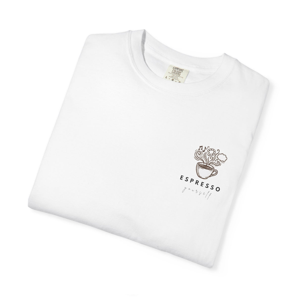 Espresso Yourself T-Shirt — Small Chest Logo Coffee Tee