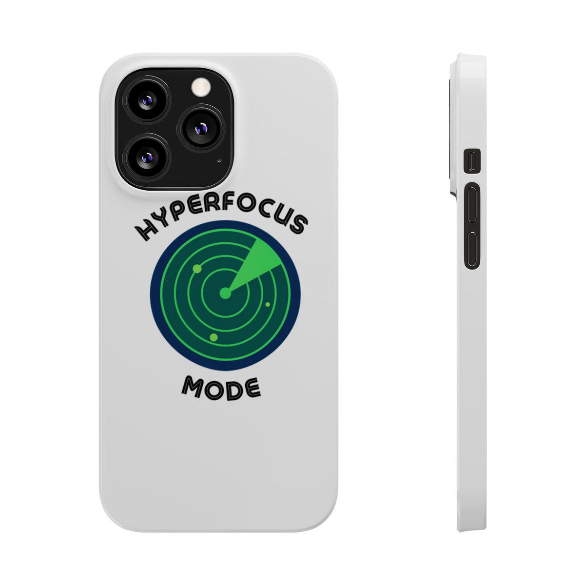 Slim Phone Case — "Hyperfocus Mode" Radar Design