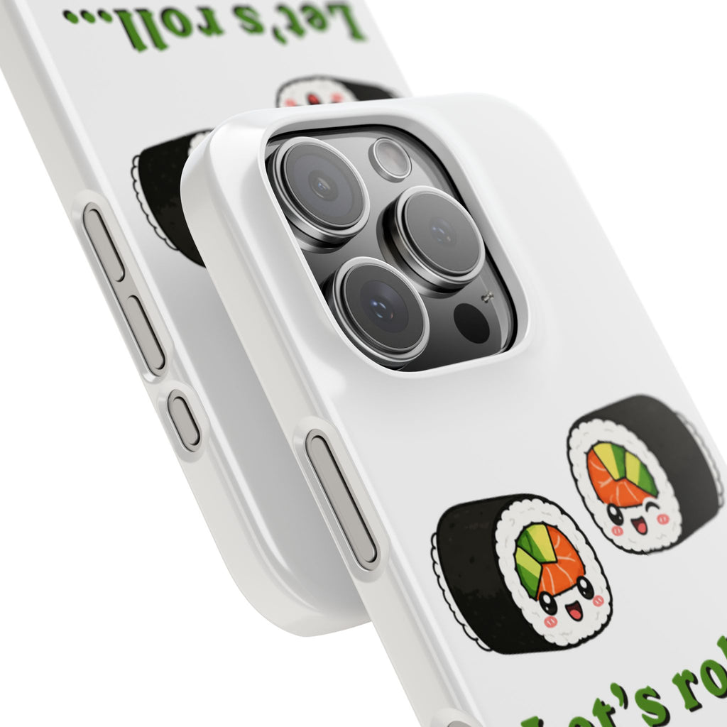 Let's Roll Sushi Slim Phone Case — Cute Kawaii Sushi Phone Cover