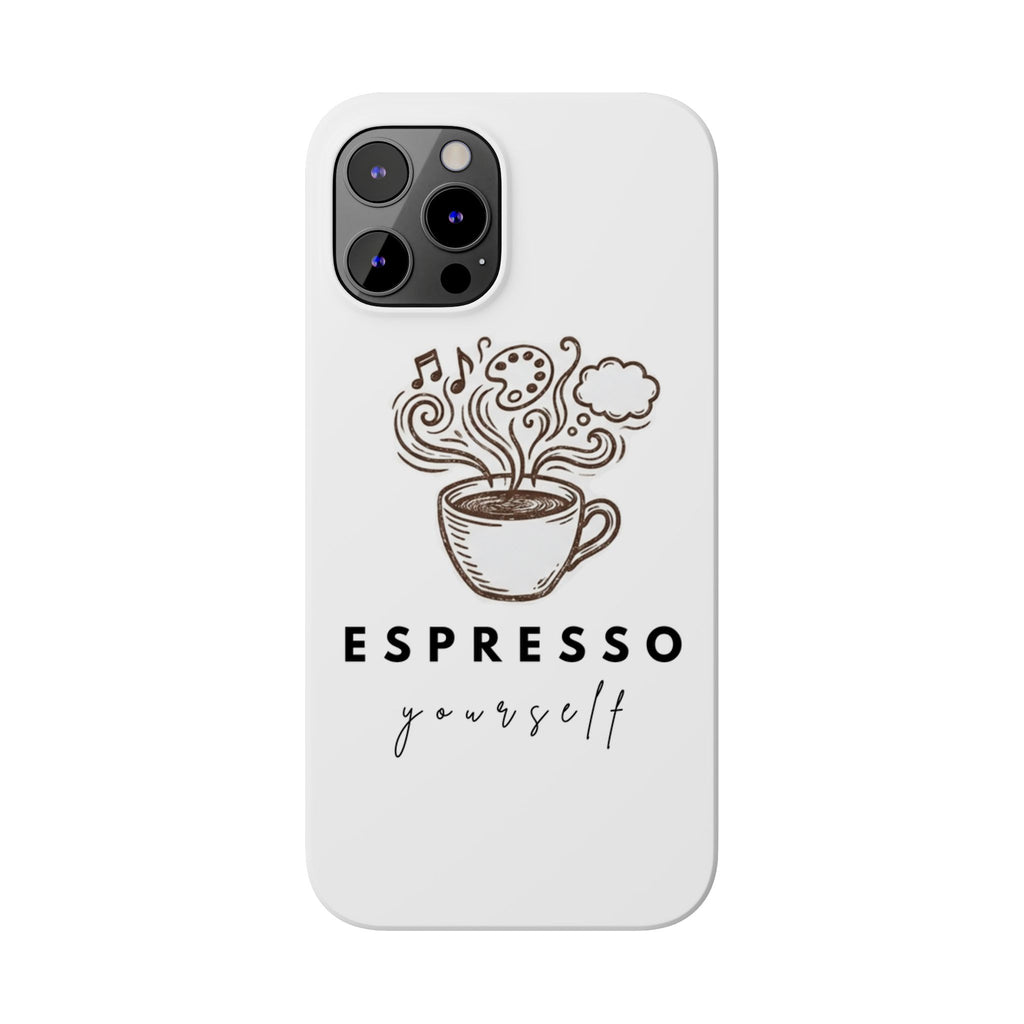 Espresso Yourself Slim Phone Case — Cute Coffee Cup Design