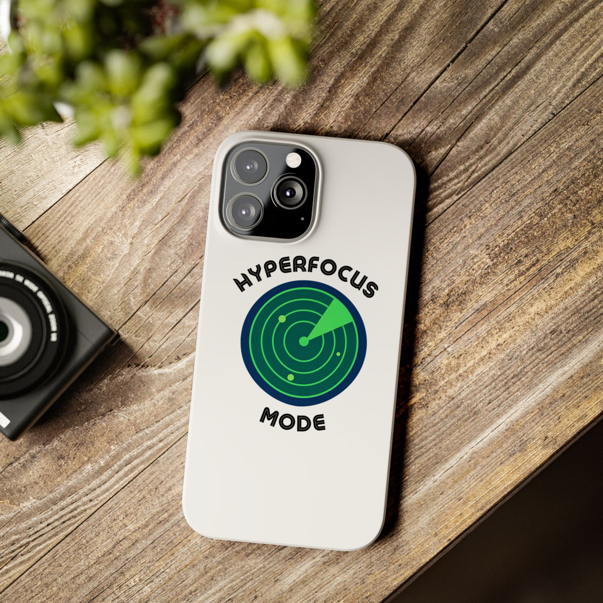 Slim Phone Case — "Hyperfocus Mode" Radar Design