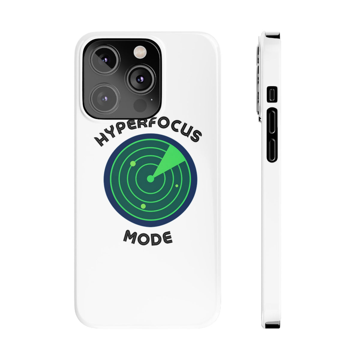 Slim Phone Case — "Hyperfocus Mode" Radar Design