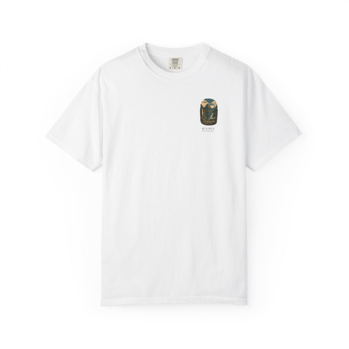 Aotearoa New Zealand - Scenic Milford Sound - Small Chest Design Tee