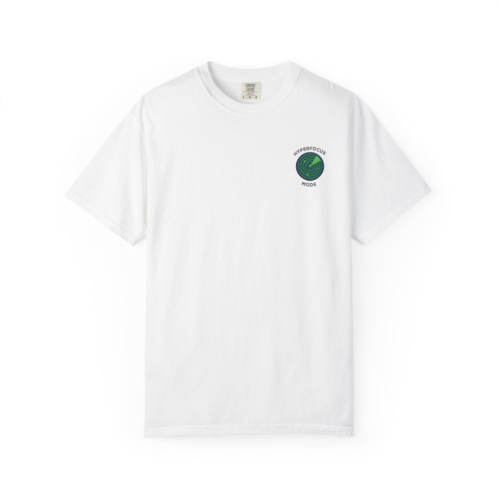 Hyperfocus Mode - Small Chest Logo Tee - White