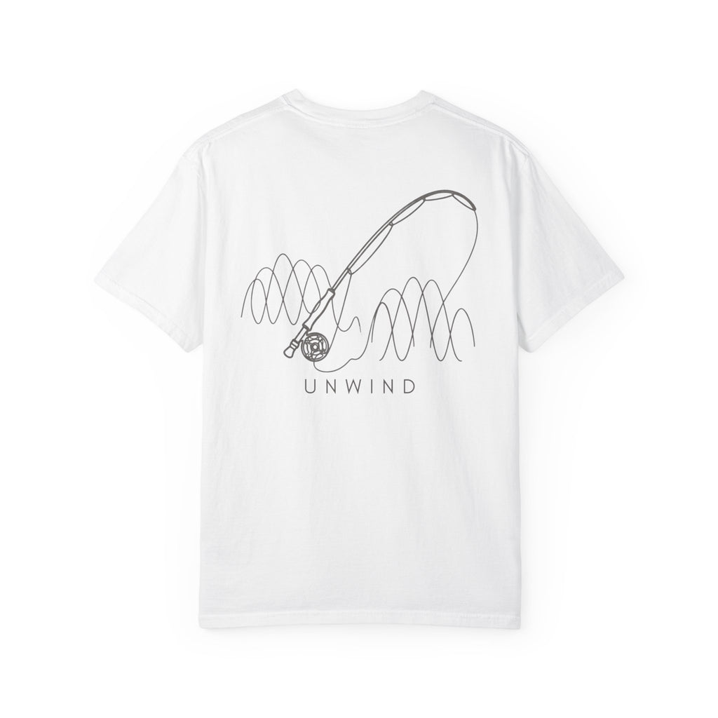 Unwind Fishing Graphic - Back Tee