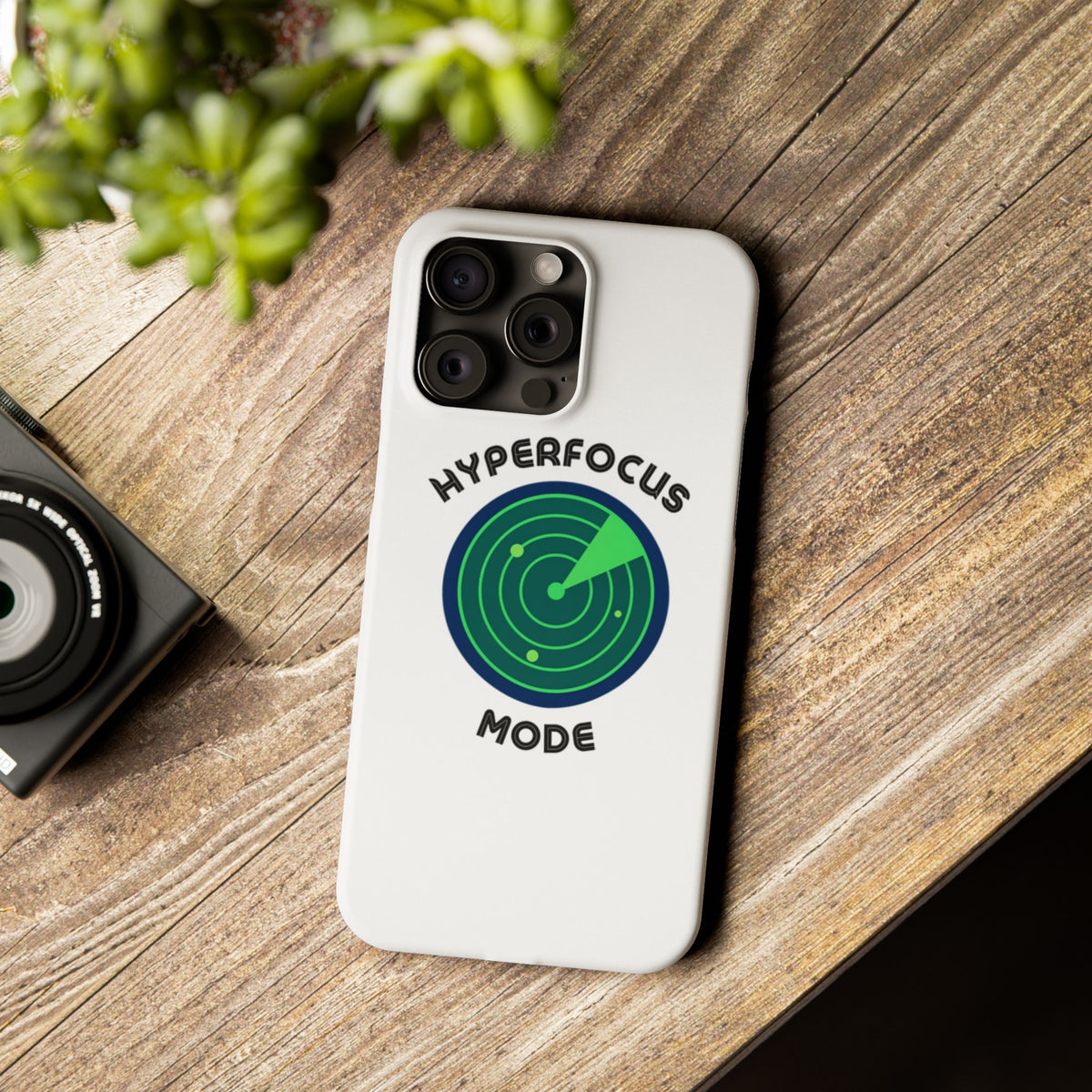Slim Phone Case — "Hyperfocus Mode" Radar Design