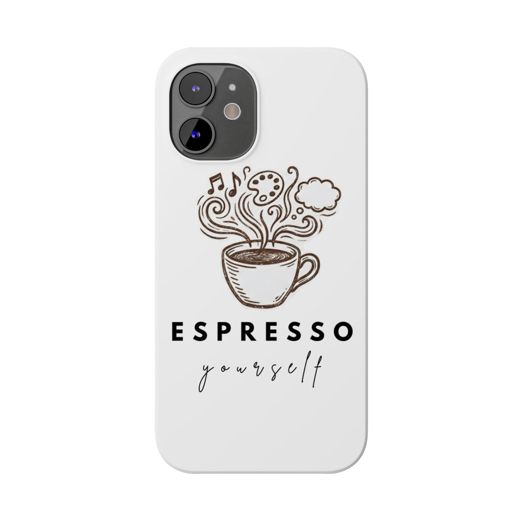 Espresso Yourself Slim Phone Case — Cute Coffee Cup Design