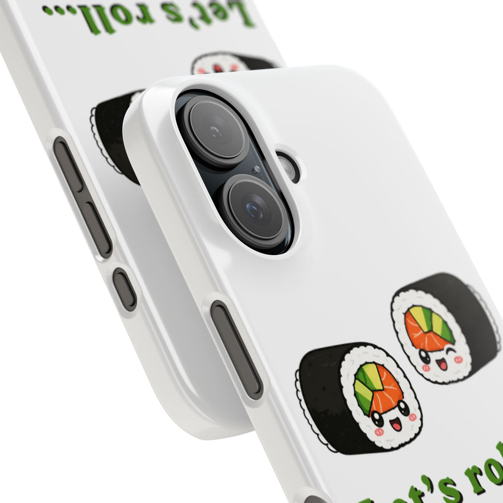 Let's Roll Sushi Slim Phone Case — Cute Kawaii Sushi Phone Cover