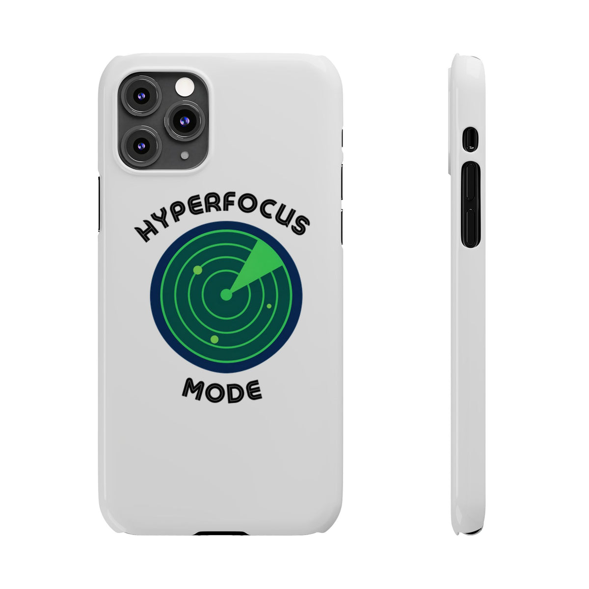 Slim Phone Case — "Hyperfocus Mode" Radar Design