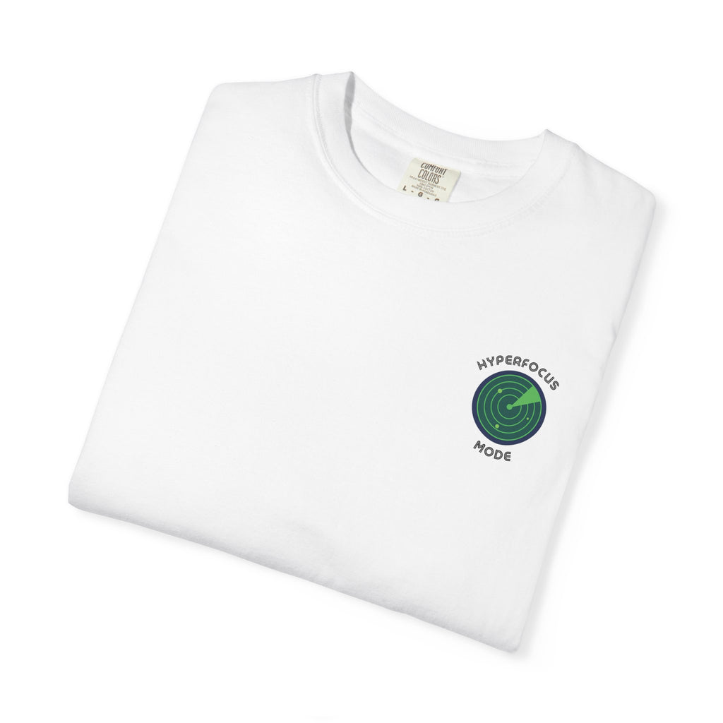 Hyperfocus Mode - Small Chest Logo Tee - White