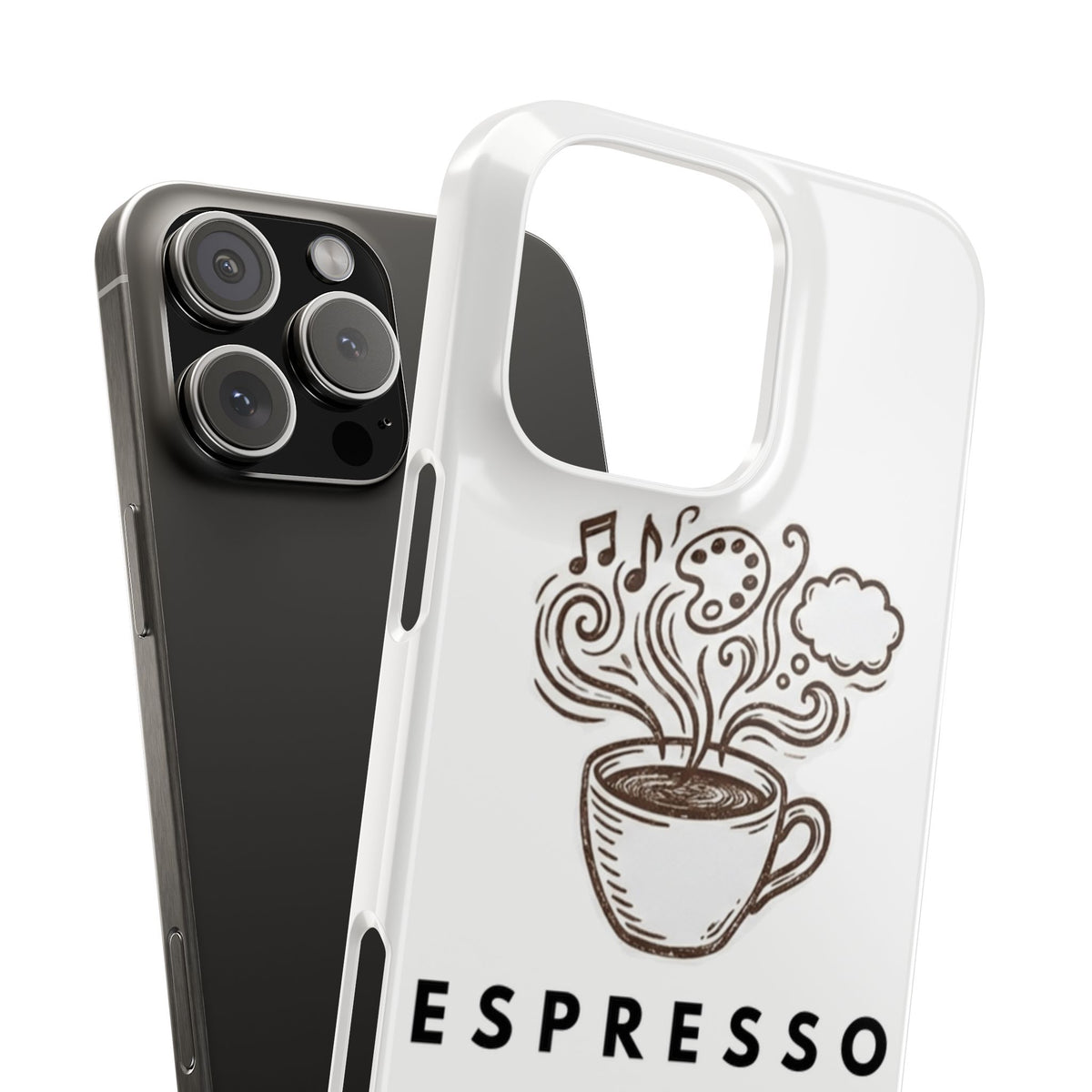 Espresso Yourself Slim Phone Case — Cute Coffee Cup Design