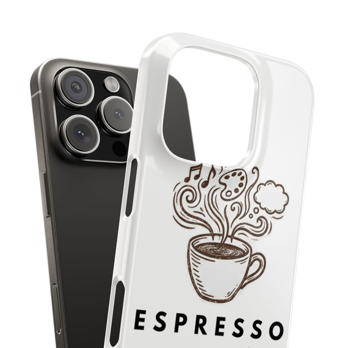 Espresso Yourself Slim Phone Case — Cute Coffee Cup Design