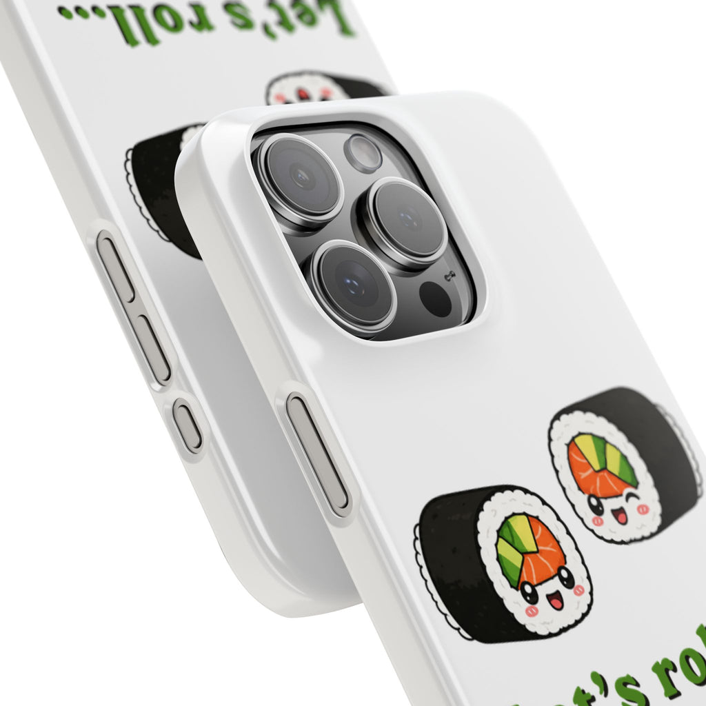 Let's Roll Sushi Slim Phone Case — Cute Kawaii Sushi Phone Cover