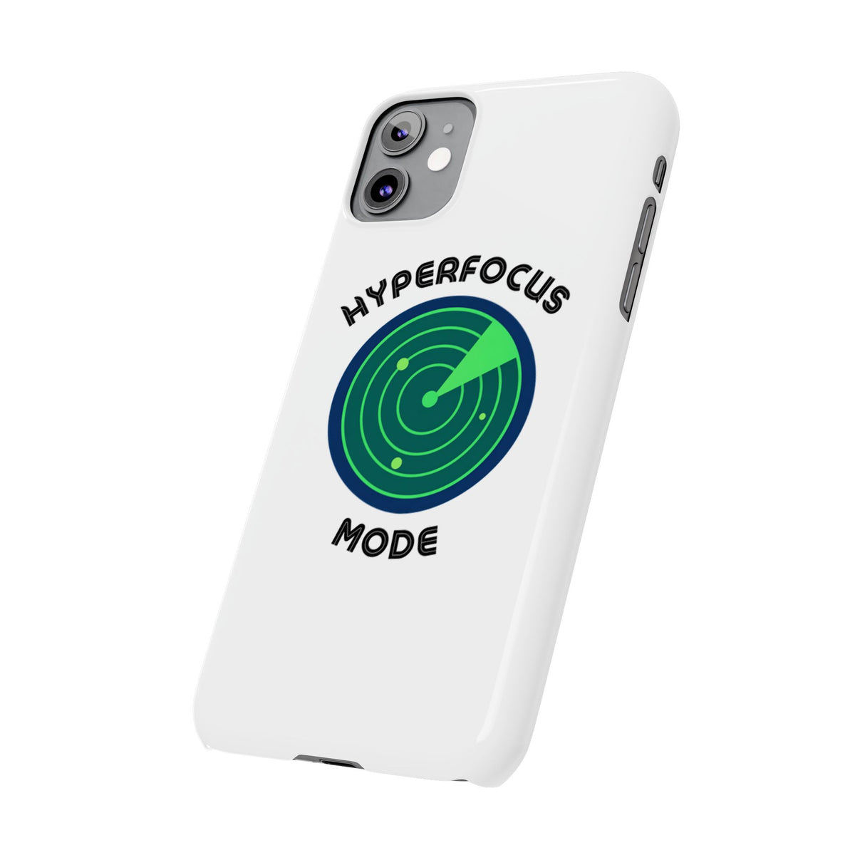 Slim Phone Case — "Hyperfocus Mode" Radar Design