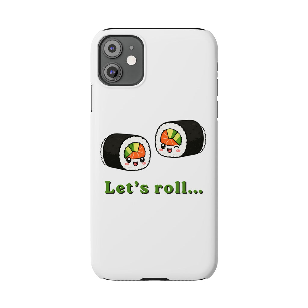 Let's Roll Sushi Slim Phone Case — Cute Kawaii Sushi Phone Cover