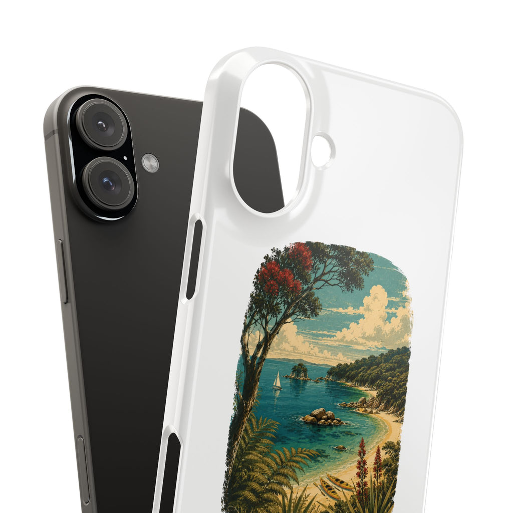 Aotearoa Vintage Landscape Slim Phone Case — New Zealand Able Tasman Design