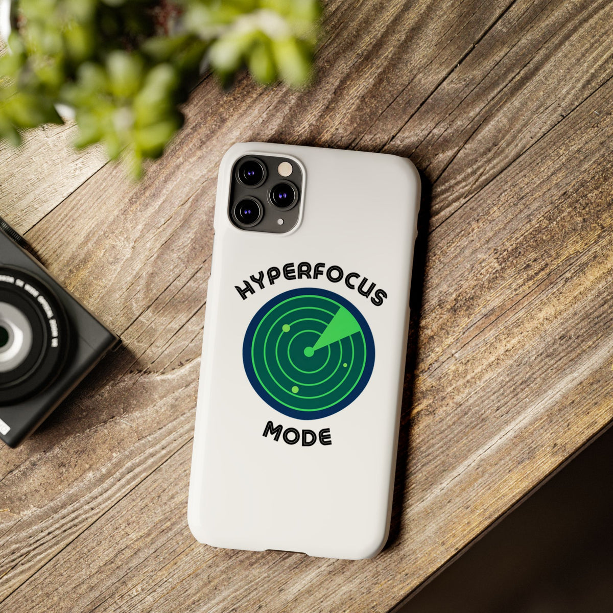 Slim Phone Case — "Hyperfocus Mode" Radar Design