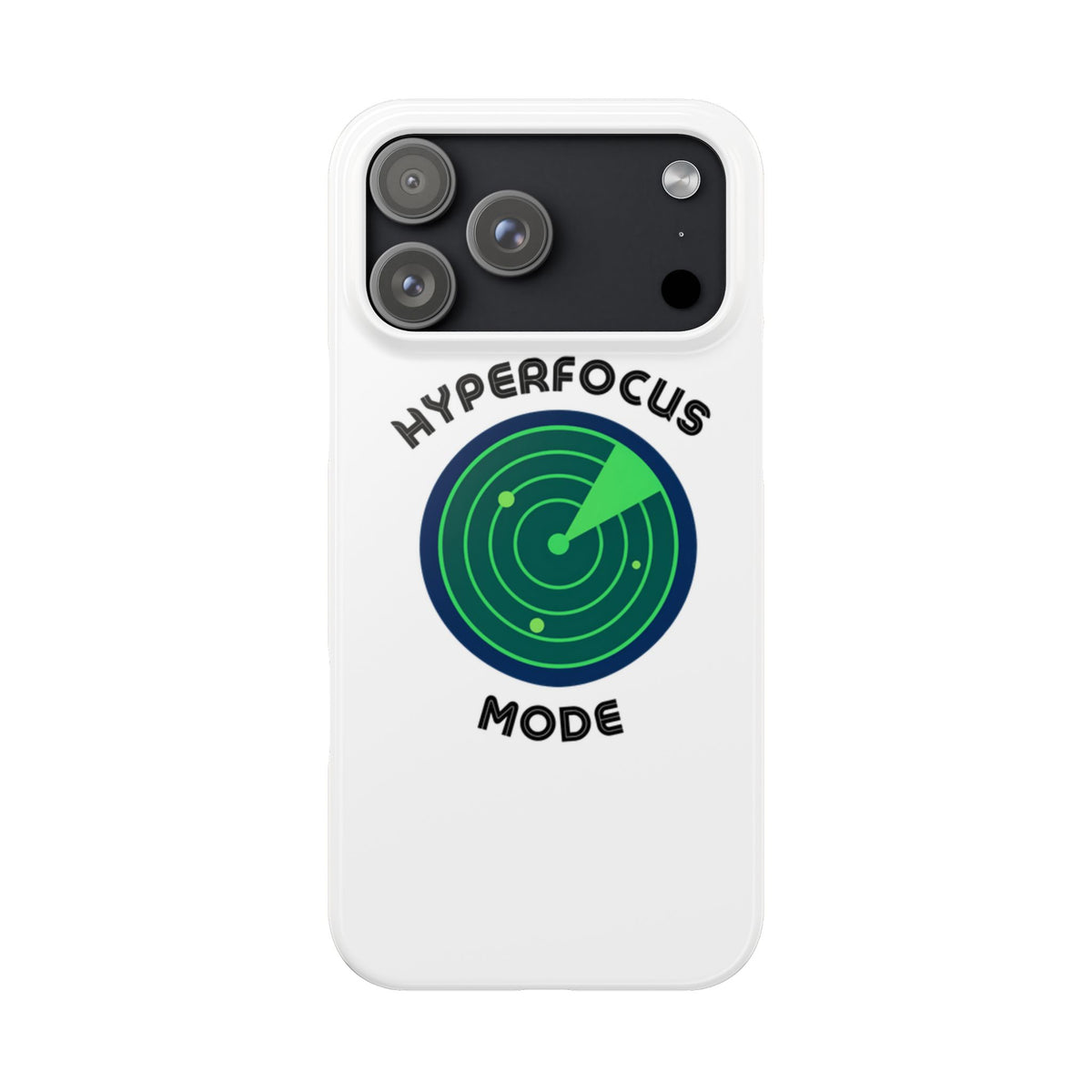 Slim Phone Case — "Hyperfocus Mode" Radar Design
