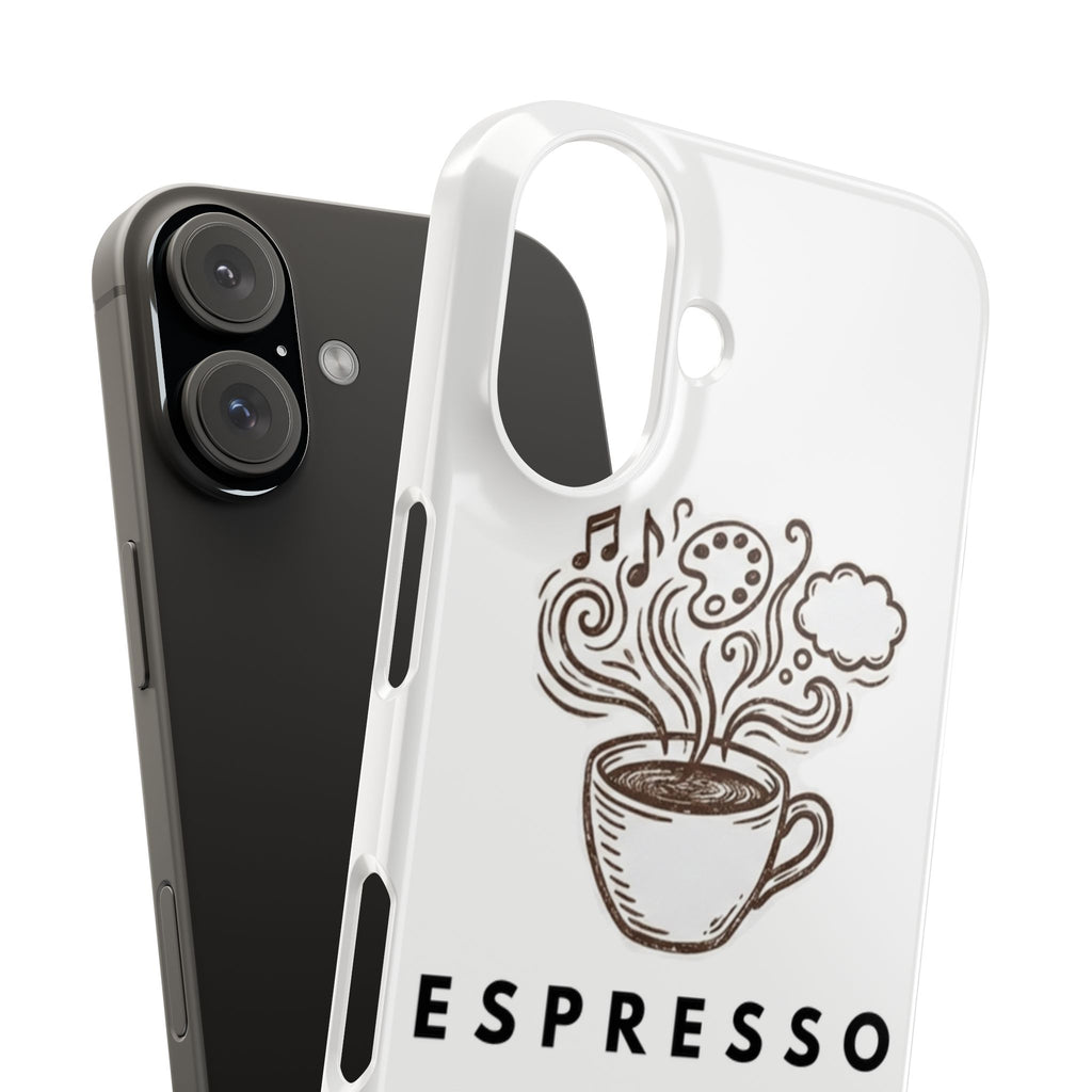 Espresso Yourself Slim Phone Case — Cute Coffee Cup Design