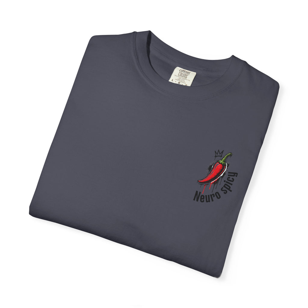 Neurospicy T-Shirt — Small Chest Logo Coffee Tee