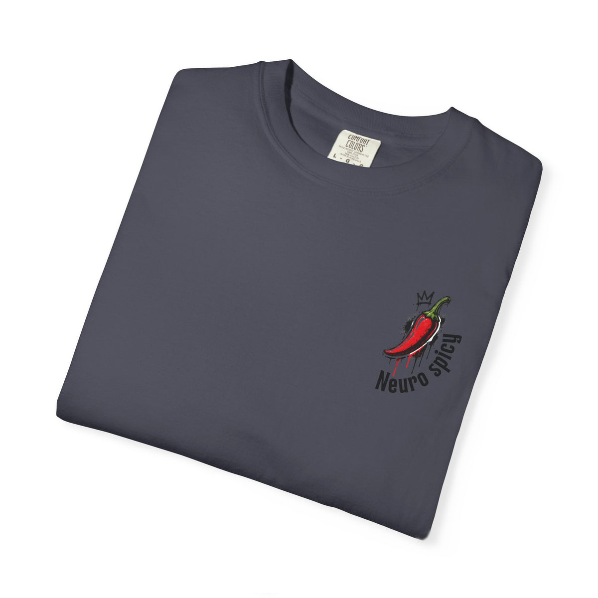 Neurospicy T-Shirt — Small Chest Logo Coffee Tee