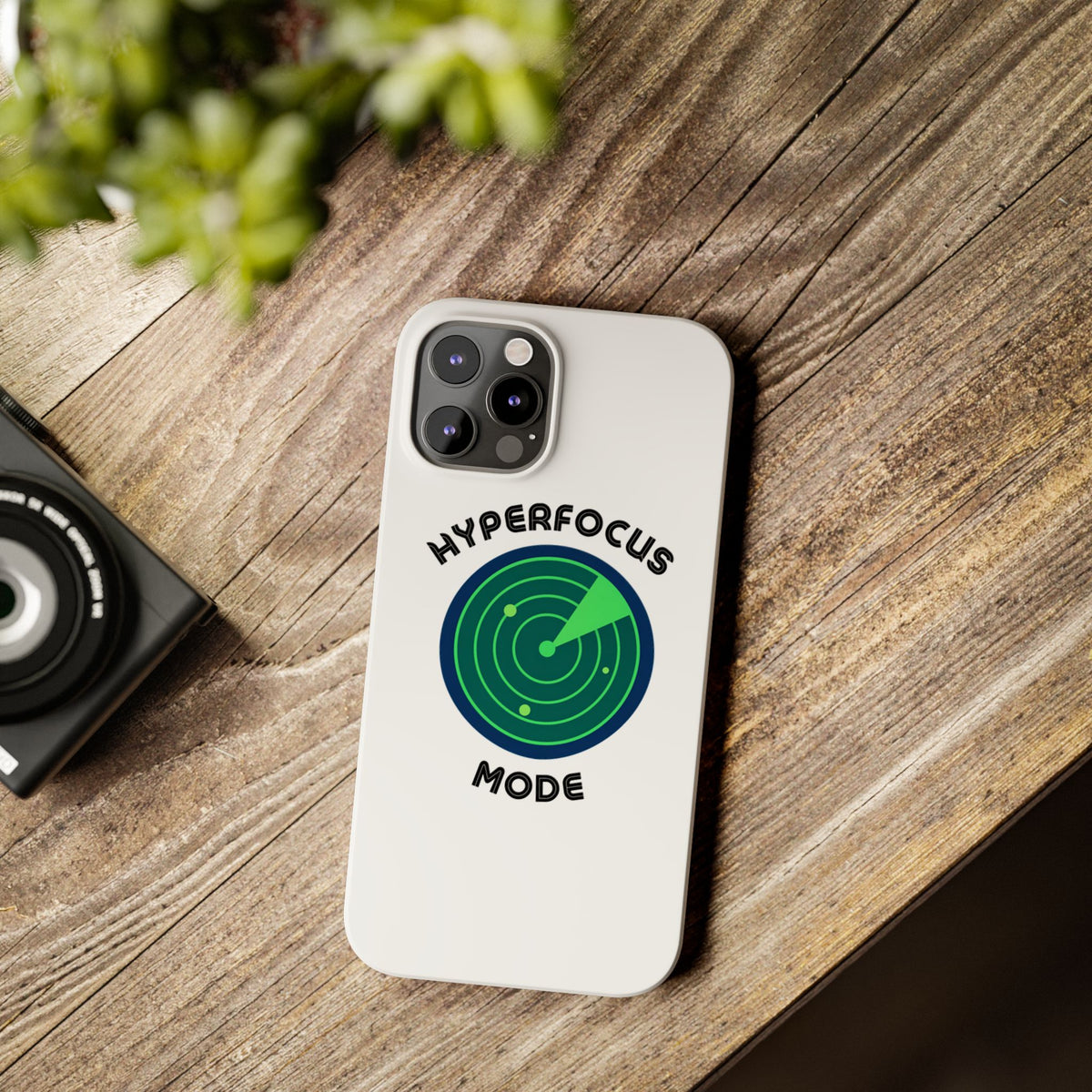 Slim Phone Case — "Hyperfocus Mode" Radar Design