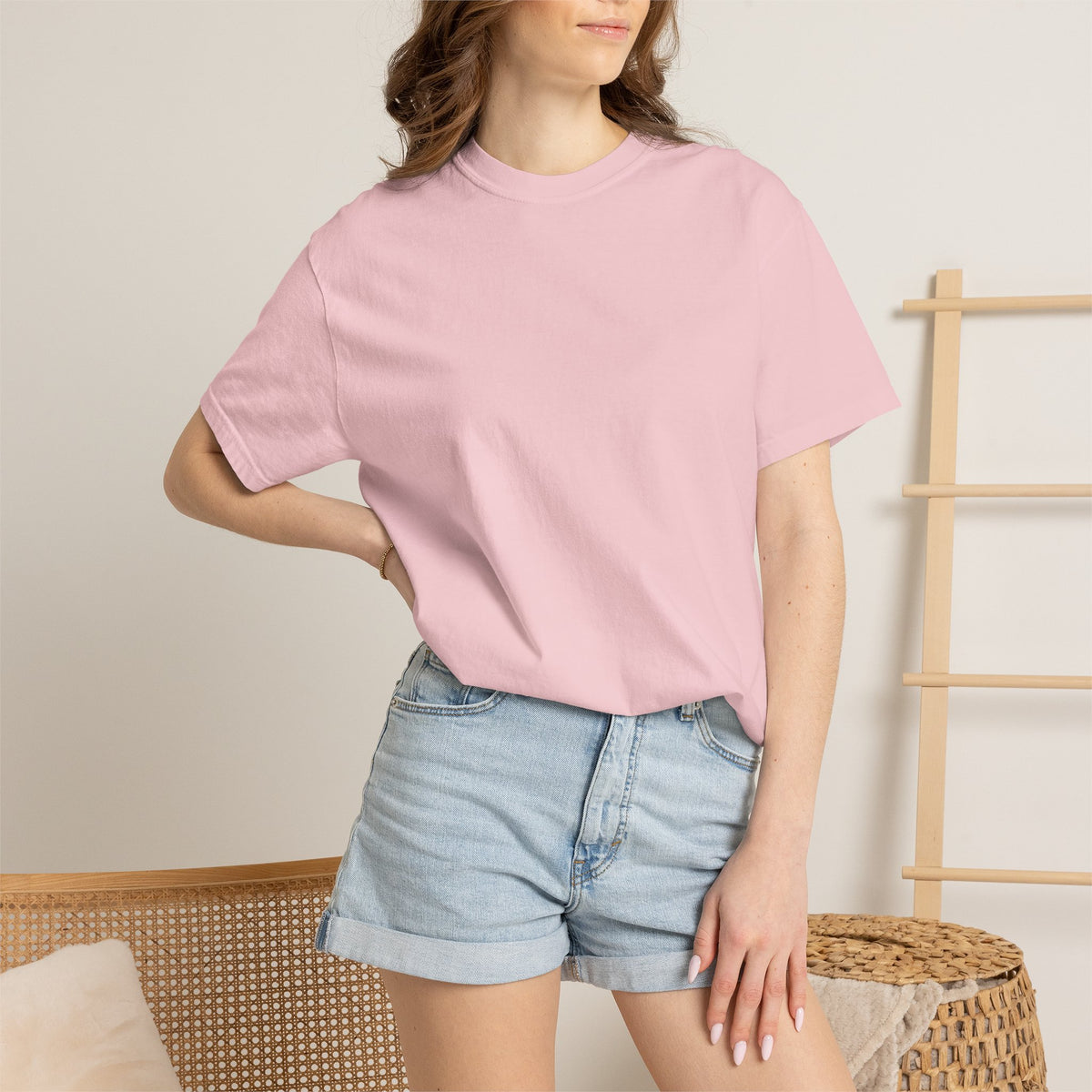 Running on Dopamine and Vibes - Back Tee - Pink