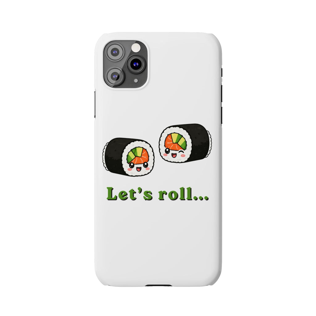 Let's Roll Sushi Slim Phone Case — Cute Kawaii Sushi Phone Cover