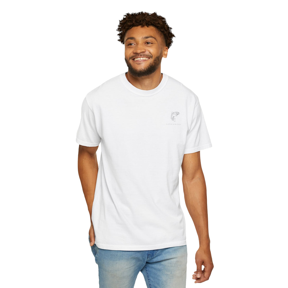 Catch and Release - Fishing Design - Chest Graphic Tee