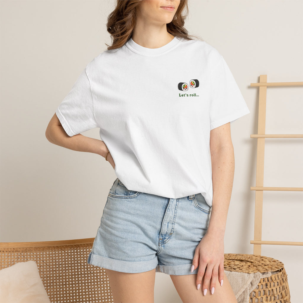 Let's Roll Sushi Graphic T-Shirt — Minimal Sushi Lover Tee