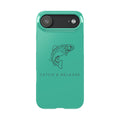 Catch & Release Slim Phone Case — Minimalist Fishing Trout Design